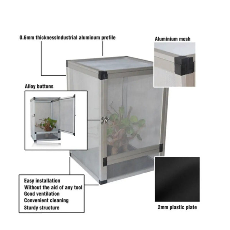 50x50x100cm Reptile Enclosure Mesh Tank by salelink.co.nz