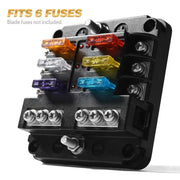 6-Way Blade Fuse Block Box Holder by salelink.co.nz