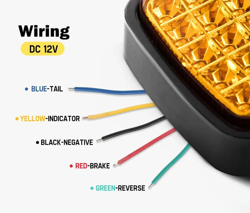 2x LED Tail Lights Stop Indicator Reverse 12V Ute Trailer Caravan Truck by salelink.co.nz