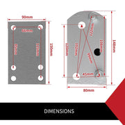 Spare Wheel Carrier Bracket Tyre Holder For Trailer Caravan Boat by salelink.co.nz