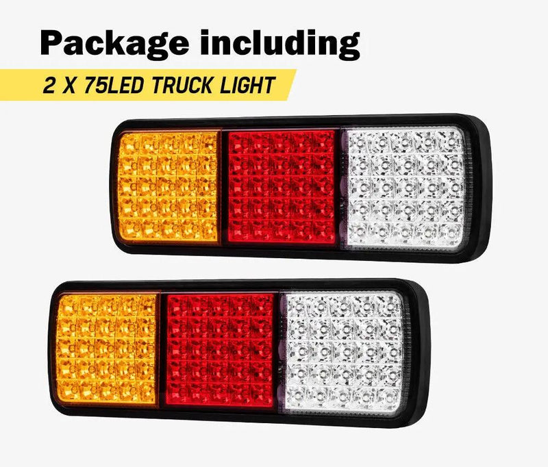 2x LED Tail Lights Stop Indicator Reverse 12V Ute Trailer Caravan Truck by salelink.co.nz