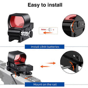 20mm Rail Tactical Red Dot Sight Holographic Reflex Scope by salelink.co.nz