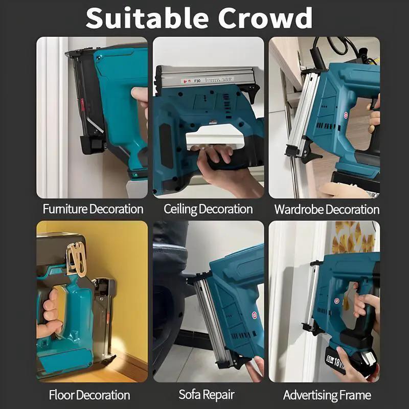 Cordless Brad Nailer Finish Nail Gun Fits Makita 18V (No Battery) by salelink.co.nz