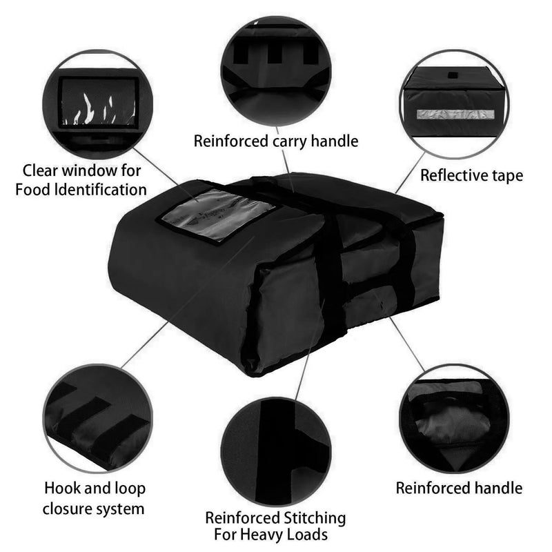 Pizza Bag Thermal Pizza Delivery Bags Insulated Commercial Food Delivery by salelink.co.nz