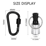 6PCS Hex Shank Screwdriver Bit Holder Keychain by salelink.co.nz