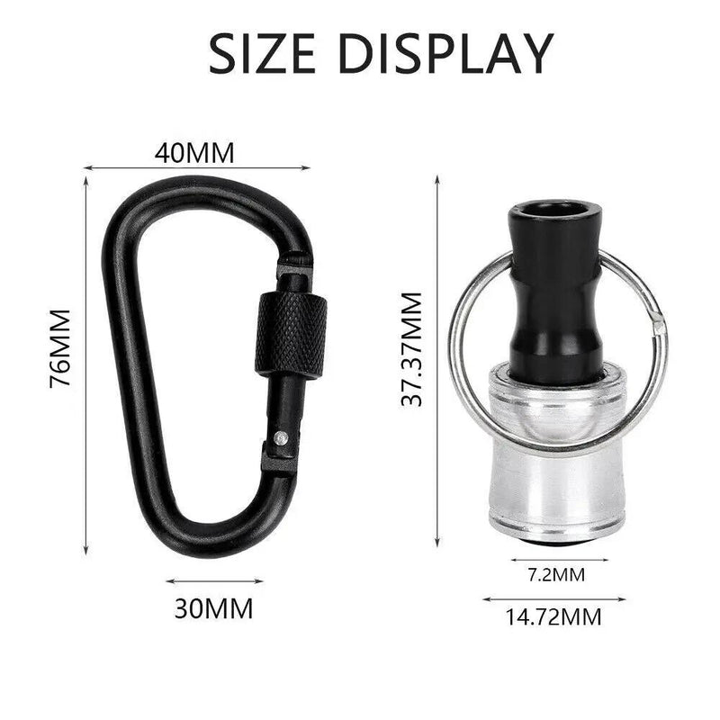 6PCS Hex Shank Screwdriver Bit Holder Keychain by salelink.co.nz