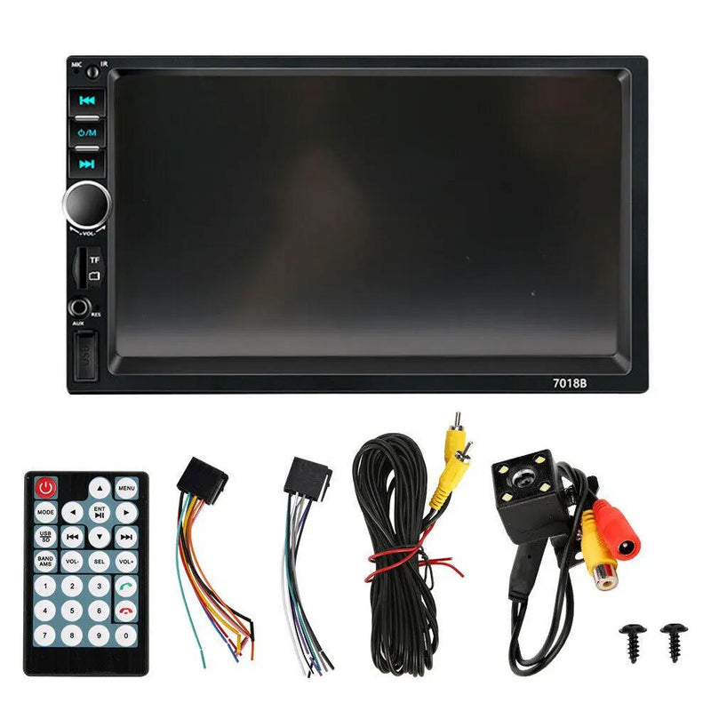 7" Double 2 DIN Bluetooth Head Unit Car Stereo Touch Screen Radio FM/TF/USB/AUX by salelink.co.nz