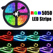 5M RGB 5050 SMD 12V Led Strip Light + Remote + Adapter by salelink.co.nz