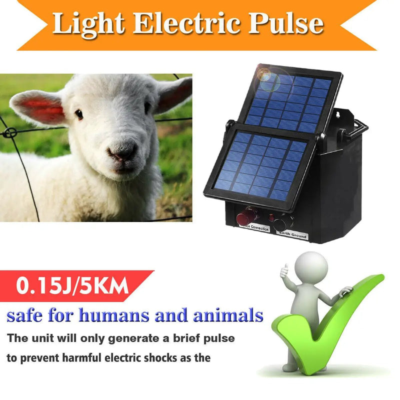 Solar Electric Fence Energiser 5KM by salelink.co.nz