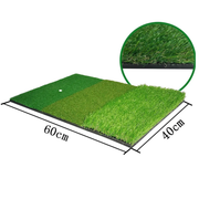Golf Mat 3-in-1 Practice Mat Outdoor Indoor Training Mat Hitting Mat Driving Pad by salelink.co.nz