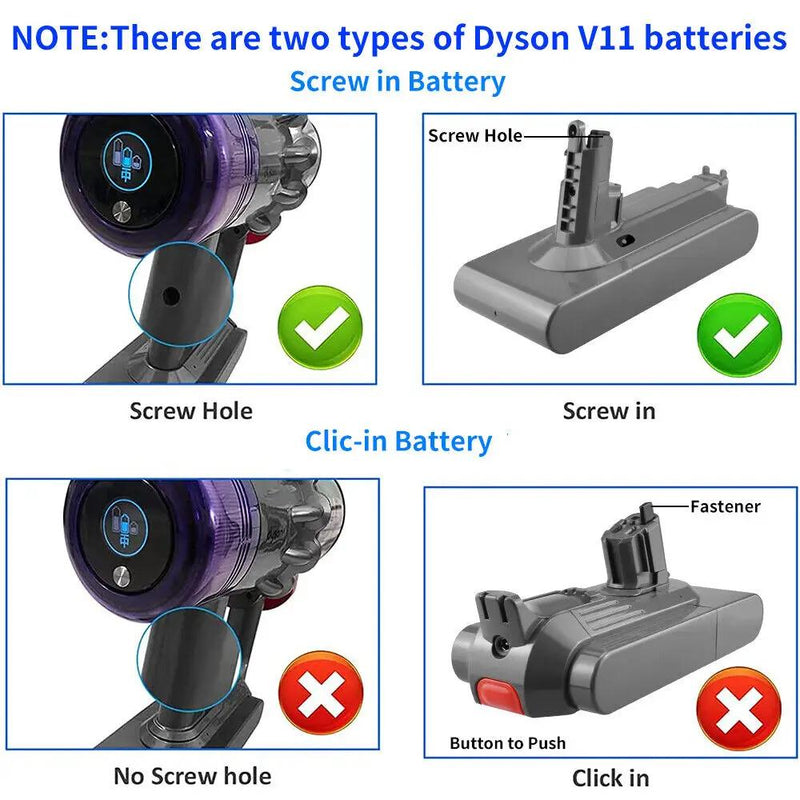 For Dyson V11 Battery SV14 Absolute Screw in Battery V11 Animal Motorhead by salelink.co.nz