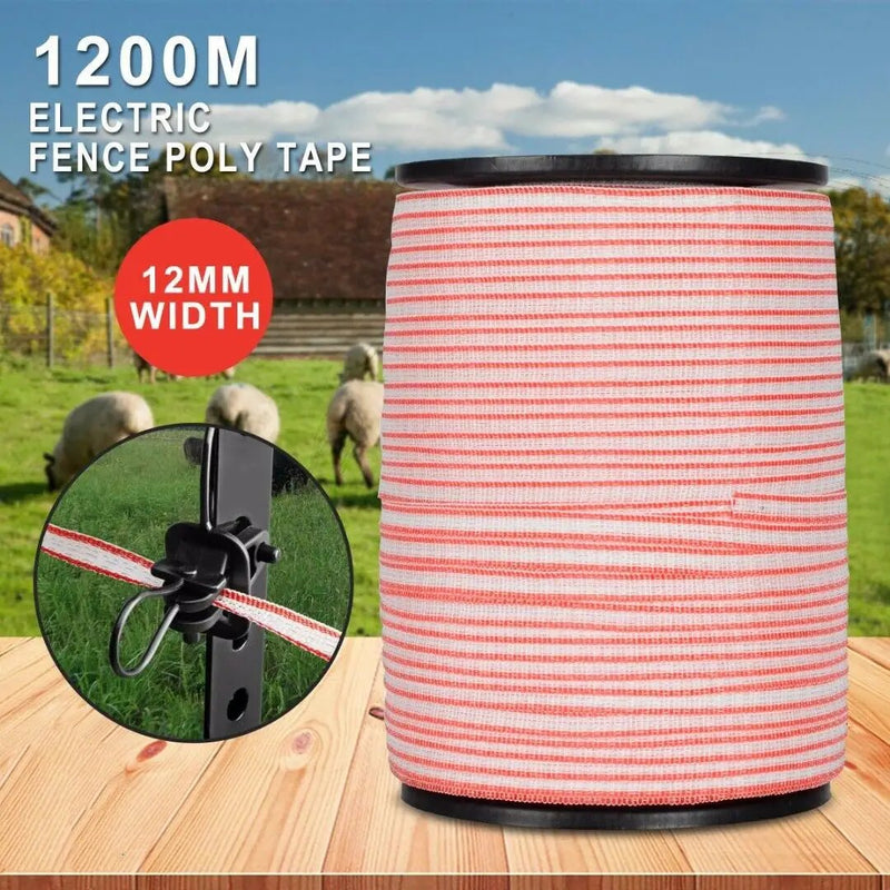 Polytape 1200M Roll Electric Fence Energiser by salelink.co.nz
