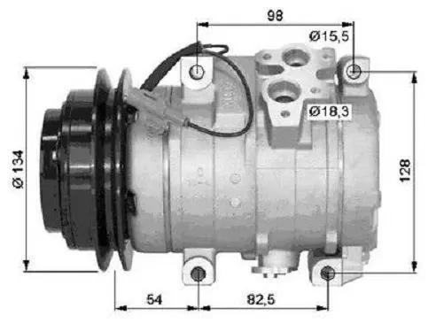 Ac Compressor For MITSUBISHI PAJERO V76 3.2 MR528289 / MR500876 / MR500958 by JBH AUTO PARTS
