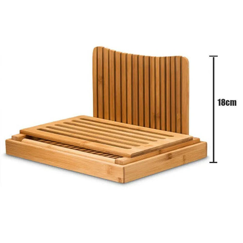 Bamboo Bread Slicer Loaf Cutting Board by salelink.co.nz