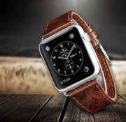 42mm 44mm 45mm 46mm(Series 10) 49mm Genuine Leather Wrist Band Strap For Apple Watch by salelink.co.nz