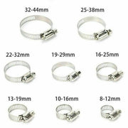 90PCS Hose Pipe Clamps Clips 8-32MM + Z Shaped Tool by salelink.co.nz