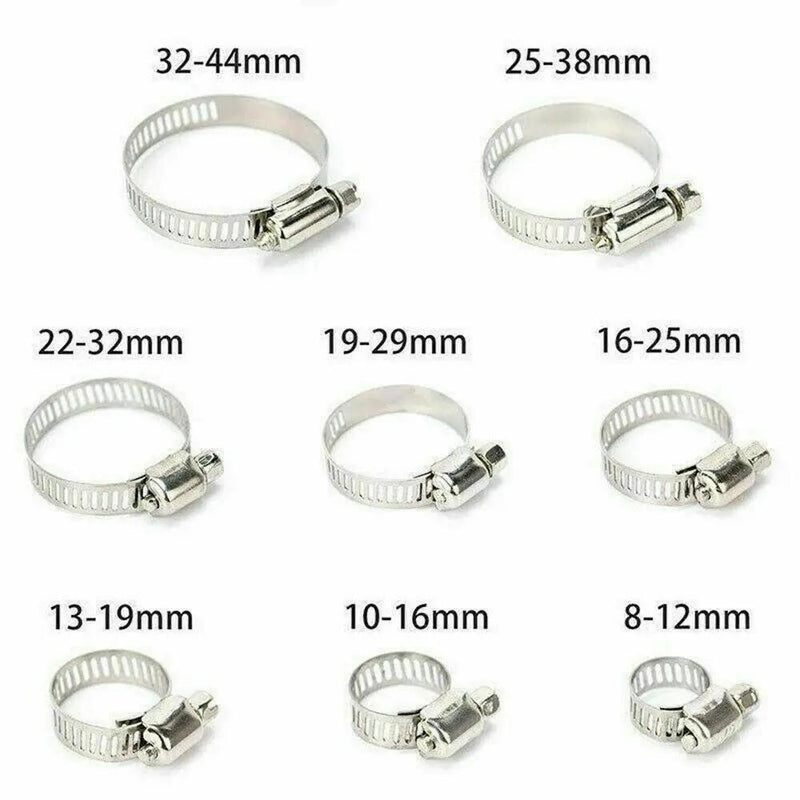90PCS Hose Pipe Clamps Clips 8-32MM + Z Shaped Tool by salelink.co.nz