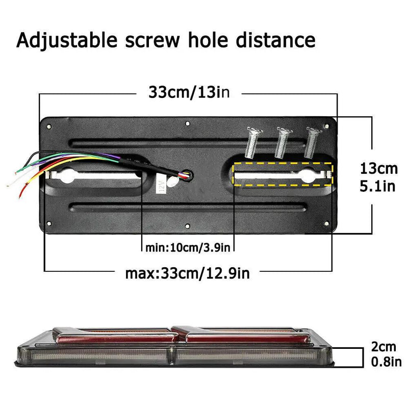 12V 2X 74 LED Tail Lights Trailer Ute Caravan Truck Stop Indicator rear LAMP by salelink.co.nz