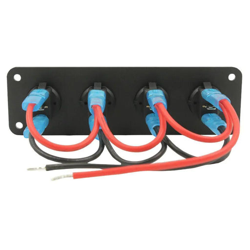 4 Gang Toggle Switch Panel Caravan Car 12v by salelink.co.nz