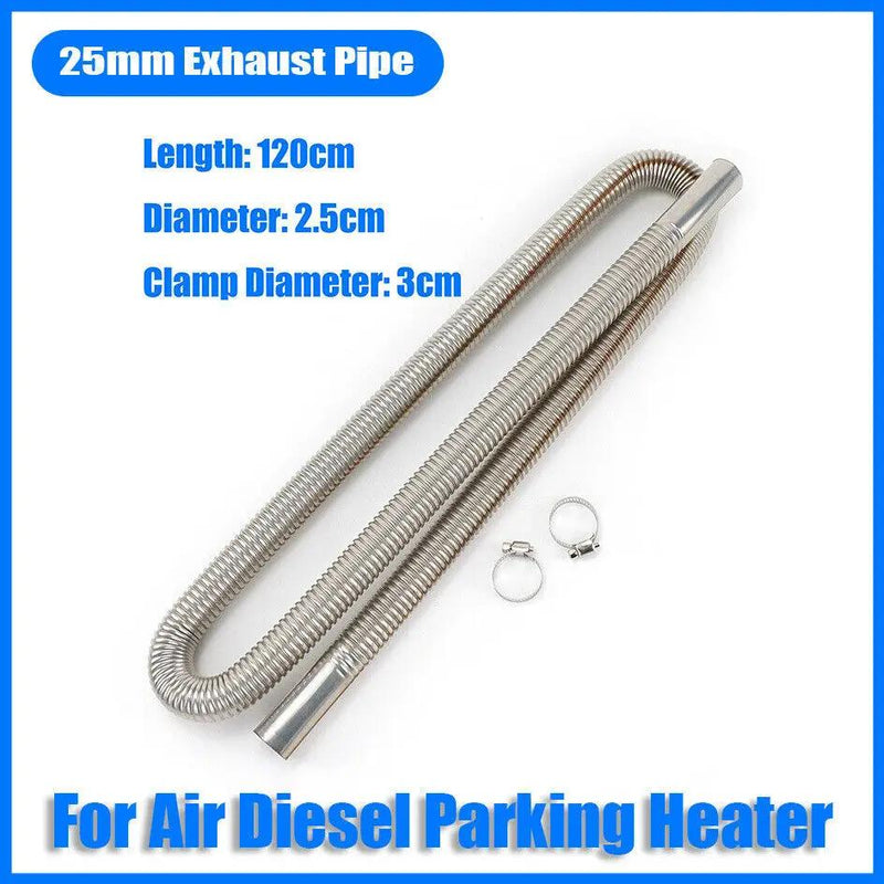 120cm Air Diesel Parking Heater Stainless Steel Exhaust Pipe Tube Gas by salelink.co.nz