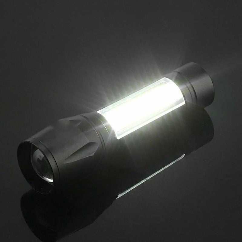 COB LED Mini Flashlight Torch Zoom by salelink.co.nz