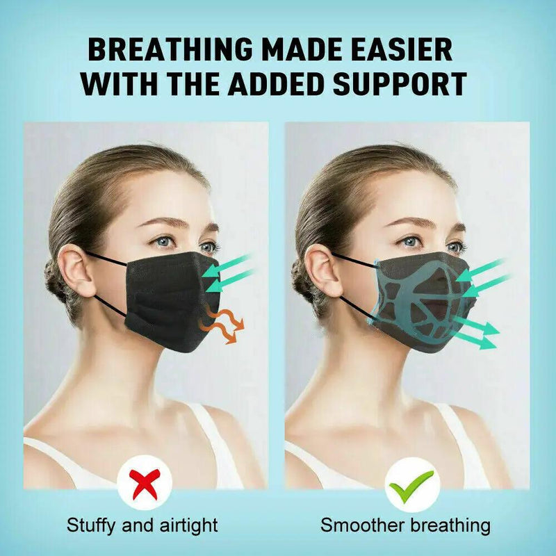 4pcs Mask Breathe Support Bracket Protector Reusable Soft 3D Holder by salelink.co.nz