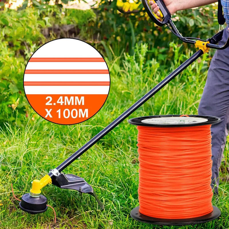 2.4mmx100M Trimmer Line Whipper Snipper String Cord Brushcutter by salelink.co.nz