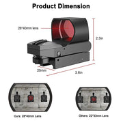 20mm Rail Tactical Red Dot Sight Holographic Reflex Scope by salelink.co.nz