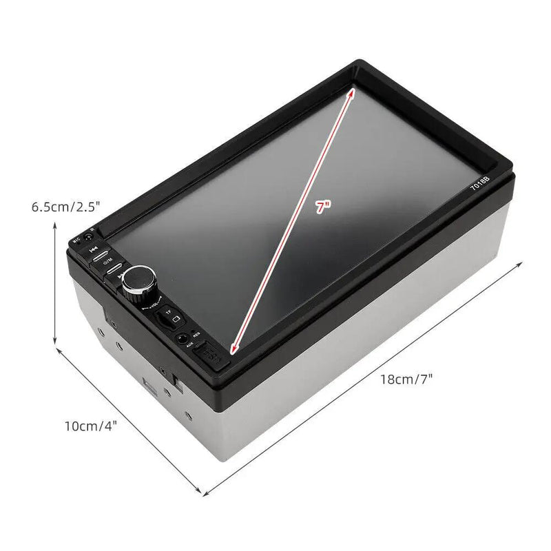 7" Double 2 DIN Bluetooth Head Unit Car Stereo Touch Screen Radio FM/TF/USB/AUX by salelink.co.nz