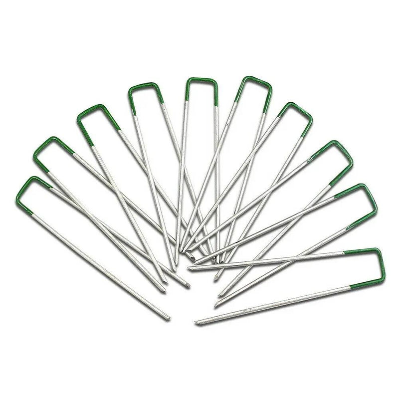 50PCS Synthetic Artificial Grass Pins Fake Lawn Turf Weed Mat U Pegs by salelink.co.nz