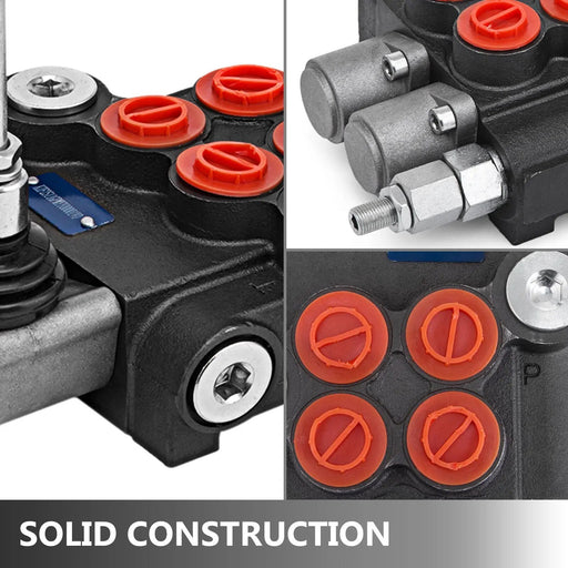 2 Spool Hydraulic Directional Control Valve 11 Gpm, Double Acting Cylinder Spool by salelink.co.nz