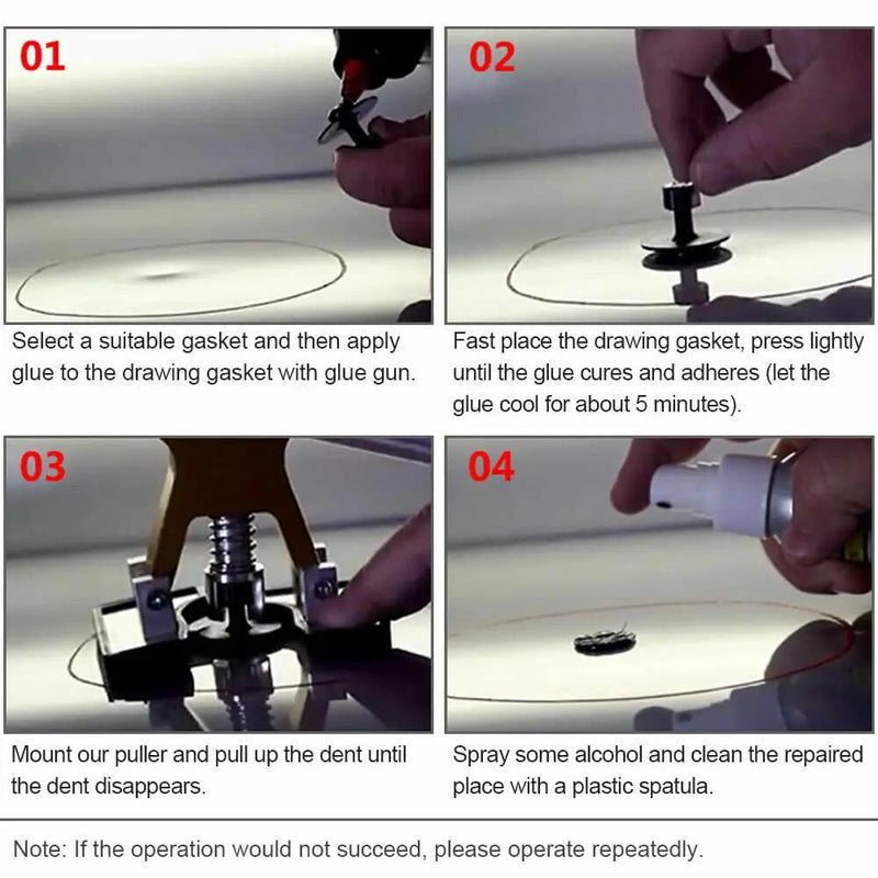 Car Dent Puller Lifter Paintless Removal Hail Remover Tools Auto Repair Tab Kit by salelink.co.nz