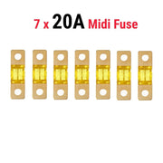 20A MIDI FUSE KIT 4 ANS Holder 7 x 20 AMP Fuses to suit Redarc BCDC Dual Battery by salelink.co.nz