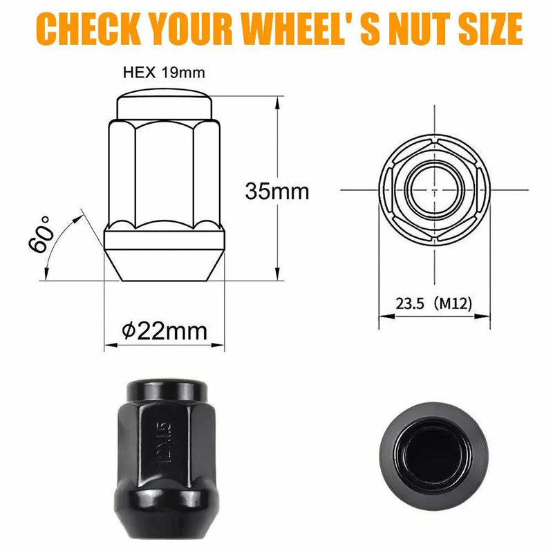 20PCS Wheel Nuts M12x1.5 by salelink.co.nz
