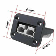 Flush Mount 50 Amp Anderson Plug Mounting Bracket Panel Cover for Caravan by salelink.co.nz