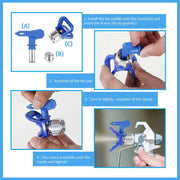 Airless Paint Sprayer Tips Spray Gun Nozzle Filters by salelink.co.nz