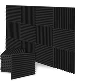 12PCS Studio Acoustic Foam Sound Absorption Proofing Panel Wedge Soundproofing by salelink.co.nz
