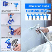 Airless Paint Sprayer Tips Spray Gun Nozzle Filters by salelink.co.nz