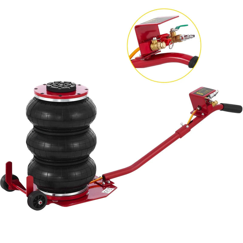 6600 LBS Triple Bag Air Lift Jack Pneumatic Vehicle Car Lifting Compressed Tool by salelink.co.nz