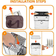 20x20x27cm Camping Stove Wood BBQ Gril Portable Outdoor by salelink.co.nz