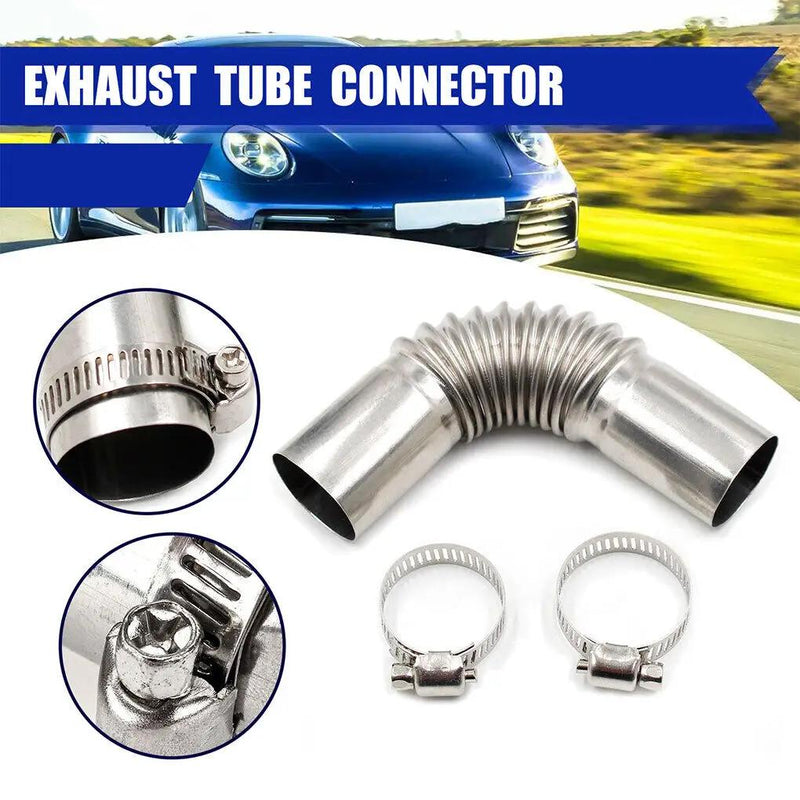 24mm Exhaust Pipe Tube Elbow Connector Diesel Heater With Clamps For Webasto by salelink.co.nz