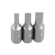 S2 Steel Slotted Screwdriver Bits Set – 1/4" Shank (6 different types available) by Habicare