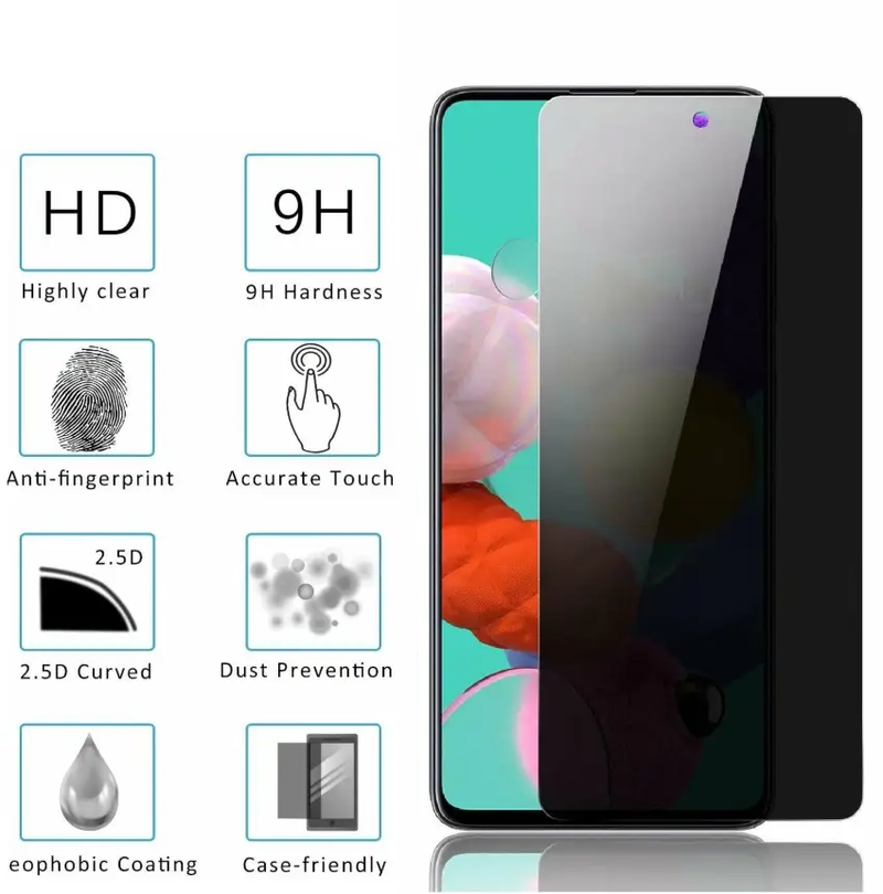 Samsung Galaxy S20 Glass Privacy Screen Protector by techplus