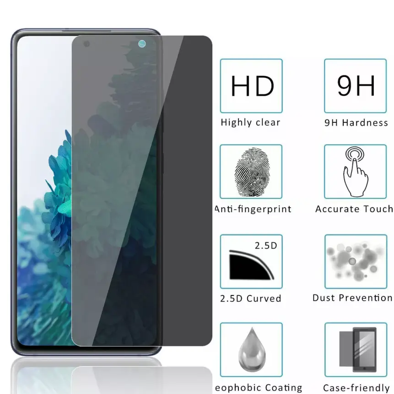 Samsung Galaxy S20 Glass Privacy Screen Protector by techplus