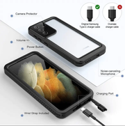 Redpepper Waterproof Case for Samsung S21 Ultra | Full Protection by techplus