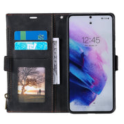Samsung S21 Case Wallet Zipper - Black by salelink.co.nz