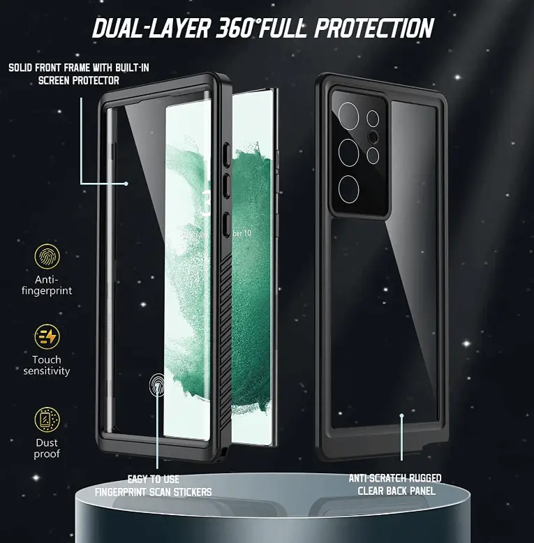 Redpepper Waterproof Case for Samsung S24 Ultra | Full Protection by techplus