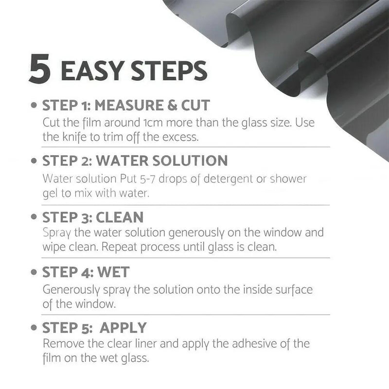 75cmX7m Window Tint Film 5% VLT by salelink.co.nz