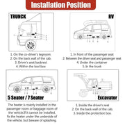 12V 5KW Diesel Air Heater by salelink.co.nz