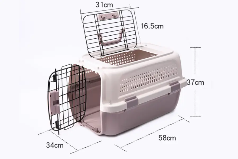 58CM SKYLIGHT PINK - Dog/Cat Airline Travel Cage/Carrier by dealonline.co.nz